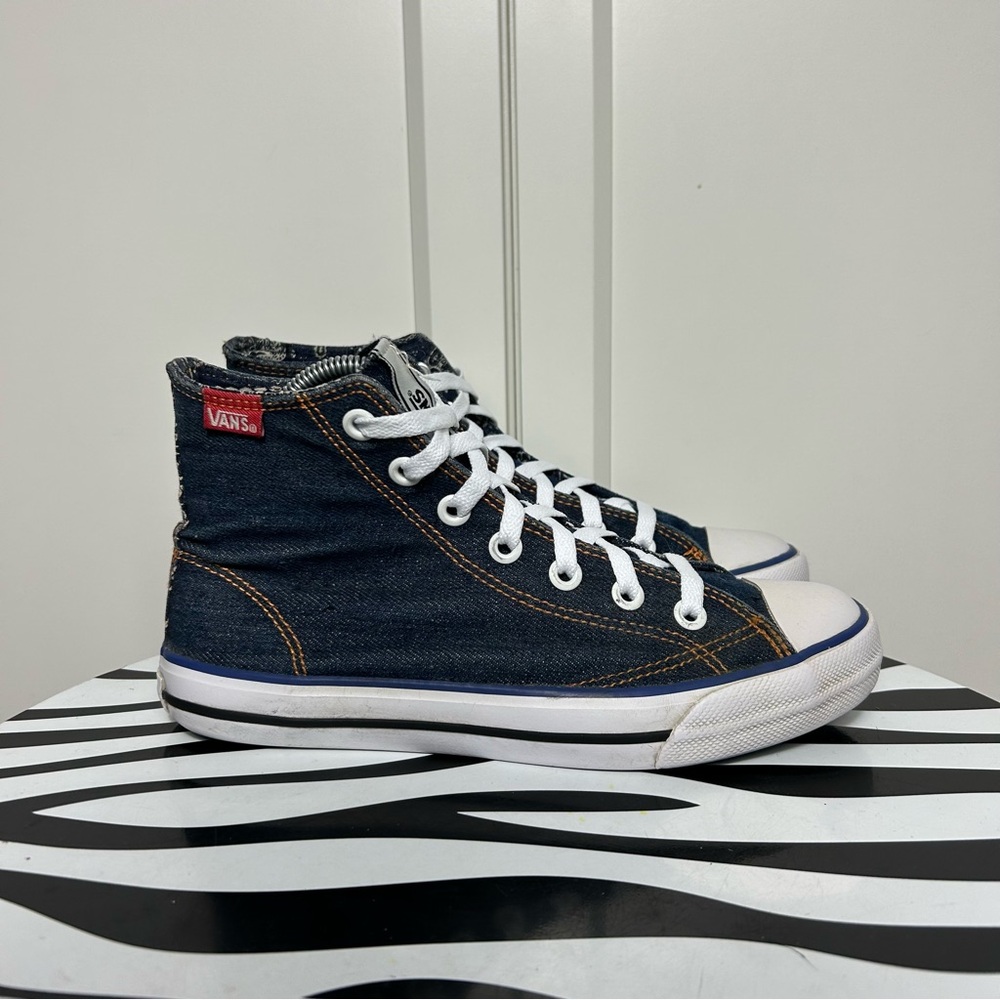 Vans denim paisley Dark Blue High-Top Sneakers